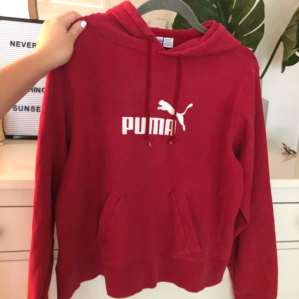 Red puma sweatshirt